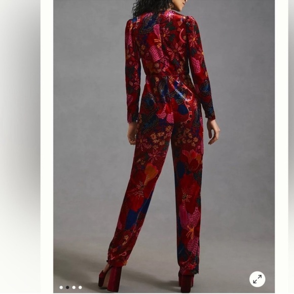 (Sold) Anthropologie X Farm Rio Snake Jumpsuit - Picture 3 of 16